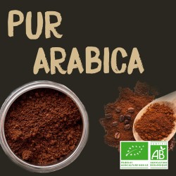 Café Moulu Bio NATURELA : Arabica, Fabriqué en France, 500g