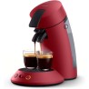 Machine à Café Dosettes Philips SENSEO Original+ : Design Compact, Rouge