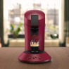Machine à Café Dosettes Philips SENSEO Original+ : Design Compact, Rouge