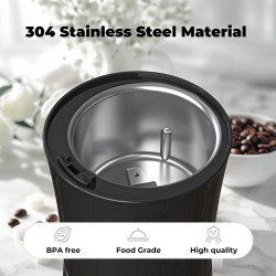 Moulin Électrique KYG : Broyeur Café, Noix, Poivre, 200W, Acier Inox