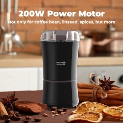 Moulin Électrique KYG : Broyeur Café, Noix, Poivre, 200W, Acier Inox