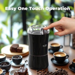 Moulin Électrique KYG : Broyeur Café, Noix, Poivre, 200W, Acier Inox